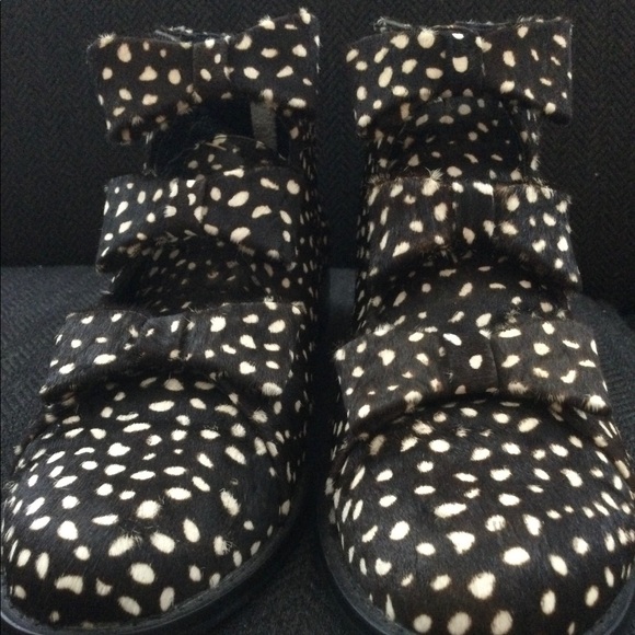 Leopard print horsehair bootie. - Picture 4 of 7